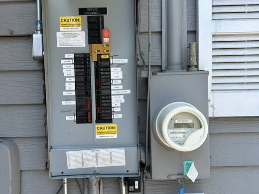 Electrical panel with a generator interlock and every breaker labeled
